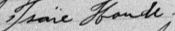Signature d'Isaïe Houde: 25 février 1895 Signature d'Isaïe Houde: 25 février 1895