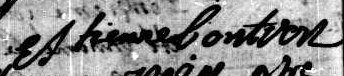 Signature d'Estienne Boutron: 11 juin 1706