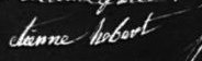Signature d'Etienne Hebert: 7 mars 1786