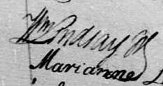 Signature de Wm Lindsay: 16 juin 1796