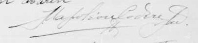 Signature de Napoleon Cedre: 19 février 1911