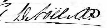 Signature de D Noël N.P.: 29 janvier 1849