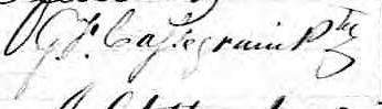 Signature de G. F. Cassegrain Ptre: 28 avril 1870