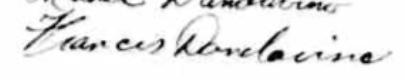 Signature de Francis Dandavino: 12 janvier 1931 Signature de Francis Dandavino: 12 janvier 1931