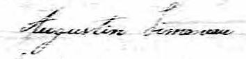 Signature de Augustin Simoneau: 12 mai 1825 Signature de Augustin Simoneau: 12 mai 1825