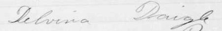 Signature de Delvina Daigle: 24 octobre 1898 Signature de Delvina Daigle: 24 octobre 1898