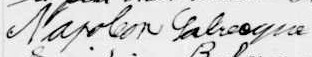 Signature de Napoleon Labrecque: 11 décembre 1910 Signature de Napoleon Labrecque: 11 décembre 1910