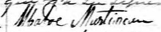 Signature de Ubalde Martineau: 22 novembre 1839 Signature de Ubalde Martineau: 22 novembre 1839