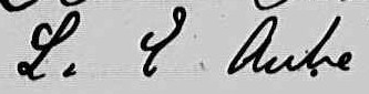 Signature de L. E Aube: 20 octobre 1863