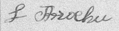 Signature de L Brochu: 19 juin 1895