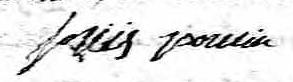 Signature de Louis Poulin: 14 mai 1812