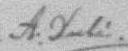 Signature de A. Dubé: 19 mai 1877