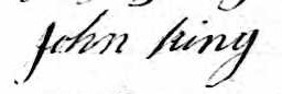 Signature de John Kind: 14 juin 1846 Signature de John Kind: 14 juin 1846