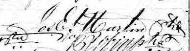 Signature de Jos E Martin Ptre: 28 avril 1870 Signature de Jos E Martin Ptre: 28 avril 1870