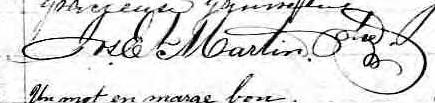 Signature de Jos Et Martin Ptre: 11 janvier 1871 Signature de Jos Et Martin Ptre: 11 janvier 1871