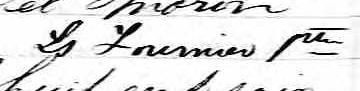 Signature de Ls Fournier Ptre: 8 juillet 1873