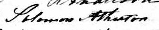 Signature de Solomon Arthurton: 8 juin 1843