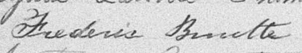 Signature de Frederic Binette: 29 juin 1896