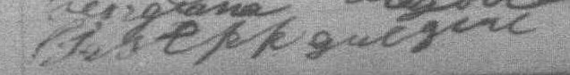 Signature de Joseph Gregere: 27 juillet 1891