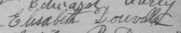 Signature d'Elisabeth Douville: 13 juillet 1891