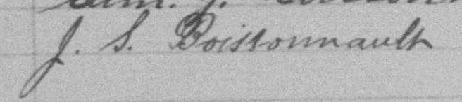 Signature de J. S. Boissonnault: 31 octobre 1892