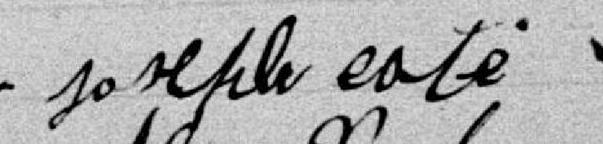 Signature de Joseph Coté: 18 avril 1890