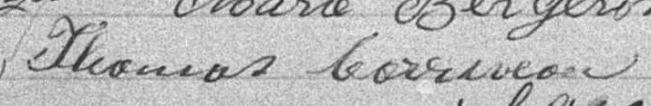 Signature de Thomas Corriveau: 2 octobre 1893