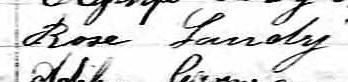 Signature de Rose Landry: 8 juillet 1873