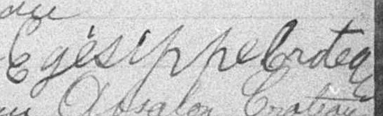 Signature d'Egésippe Croteau: 13 juin 1898 Signature d'Egésippe Croteau: 13 juin 1898
