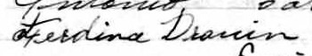 Signature de Ferdinand Drouin: 8 avril 1931