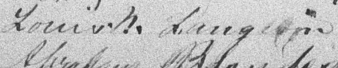 Signature de Louis N. Langevin: 17 février 1896