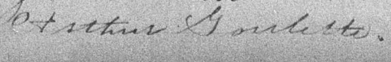 Signature d'Arthur Goulette: 17 février 1896