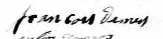 Signature de François Demers: 26 septembre 1826 Signature de François Demers: 26 septembre 1826