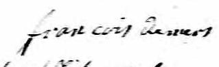 Signature de Francois Demers: 29 juillet 1828 Signature de Francois Demers: 29 juillet 1828