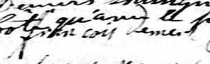 Signature de François Demers: 17 juin 1832 Signature de François Demers: 17 juin 1832