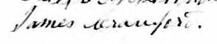 Signature de James Crawford: 8 juin 1865