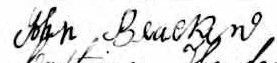 Signature de John Bracken: 12 mai 1873