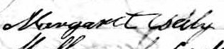 Signature de Margaret Sealy: 29 avril 1840 Signature de Margaret Sealy: 29 avril 1840
