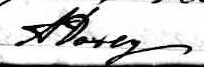 Signature d'A Doxey: 14 novembre 1841
