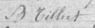 Signature de B Tilliet: 5 janvier 1886 Signature de B Tilliet: 5 janvier 1886