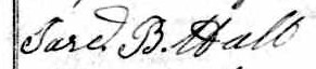Signature de Jared B. Hall: 26 décembre 1845