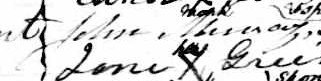 Signature de John Meservey: 20 février 1852 Signature de John Meservey: 20 février 1852