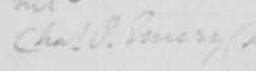 Signature de Charles P. Emery: 30 septembre 1855