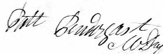 Signature de Patrice Pendergast: 23 novembre 1829 Signature de Patrice Pendergast: 23 novembre 1829