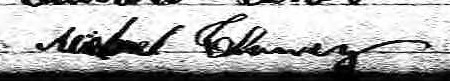 Signature de Michael Clancey: 15 janvier 1861