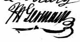 Signature de I A Germain: 4 février 1834