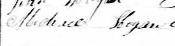 Signature de Michael Hogan: 20 septembre 1863