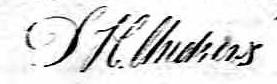 Signature de D.H. Andrews: 18 mai 1824 Signature de D.H. Andrews: 18 mai 1824