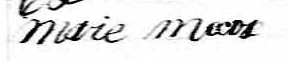 Signature de Marie Macos: 6 juillet 1850