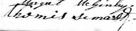 Signature de Thomis Simard: 25 mai 1875 Signature de Thomis Simard: 25 mai 1875